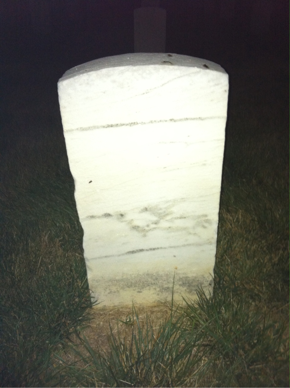 Back of headstone — Victor Miller