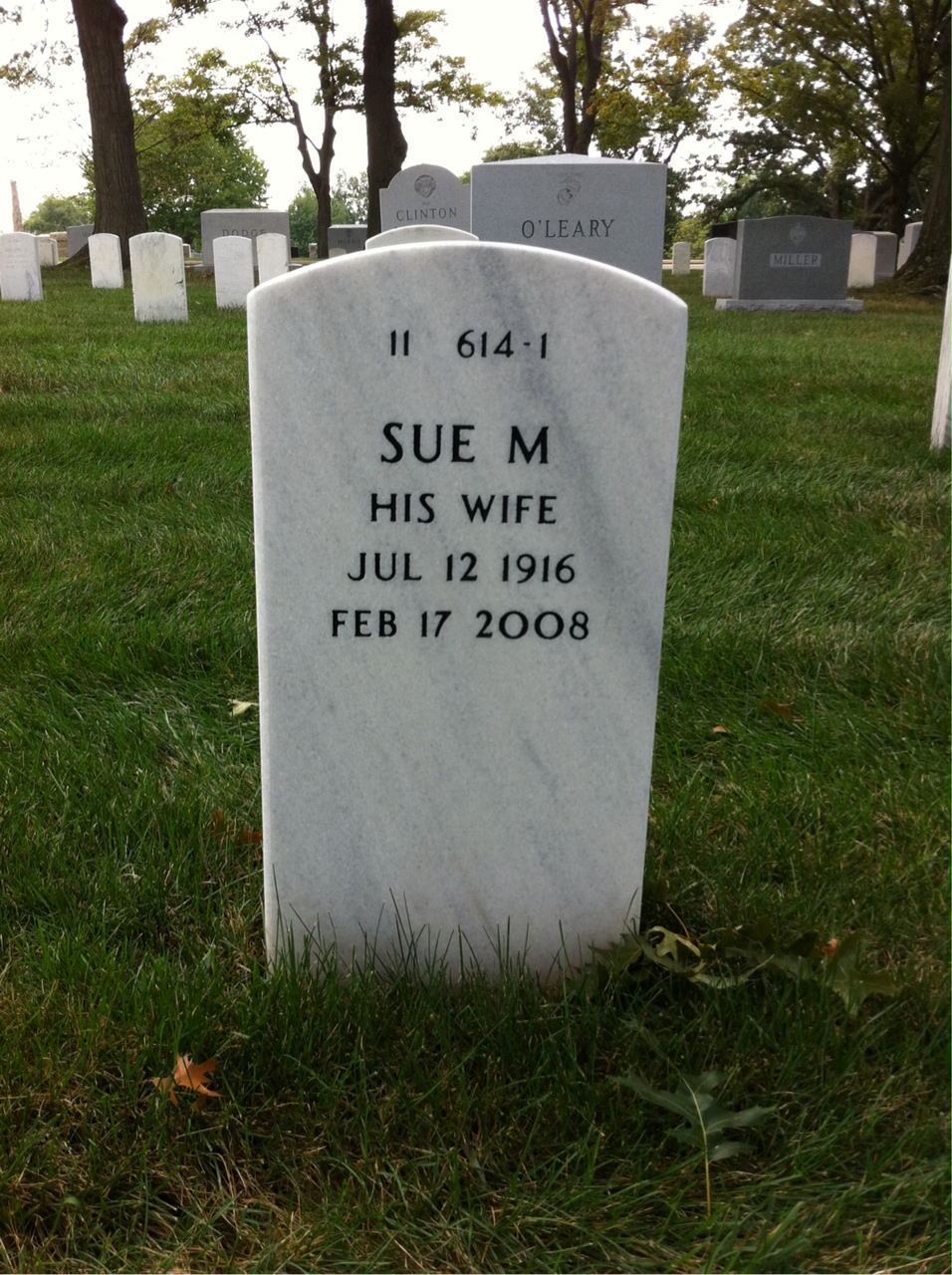 Back of headstone — James Wilson