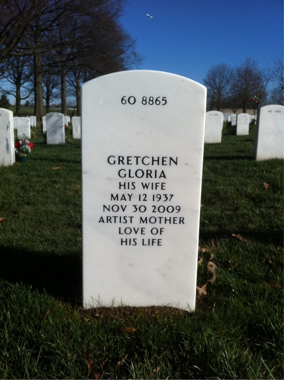 Back of headstone — Arthur Andraitis