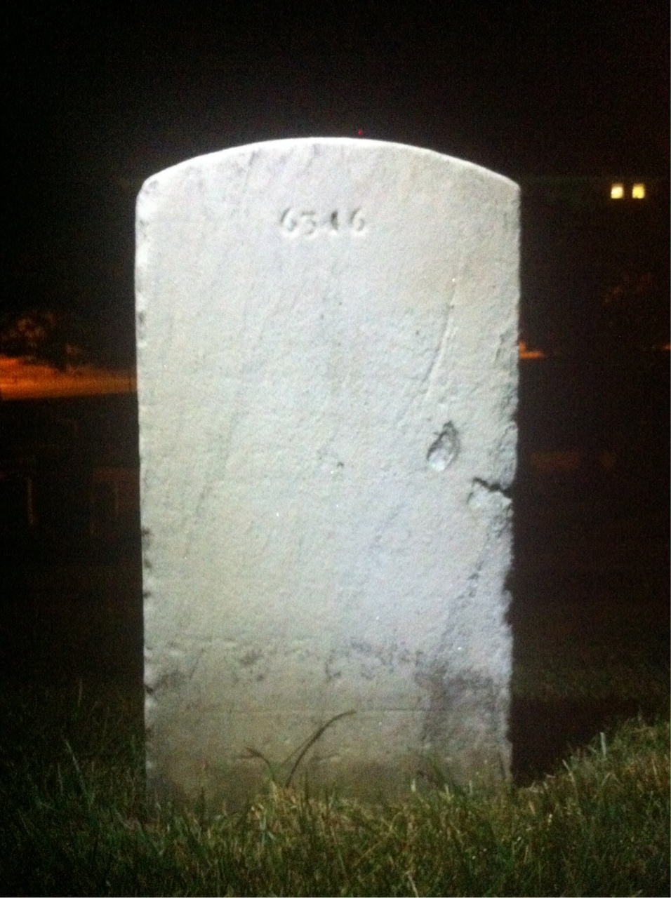 Back of headstone — William Mckelvey