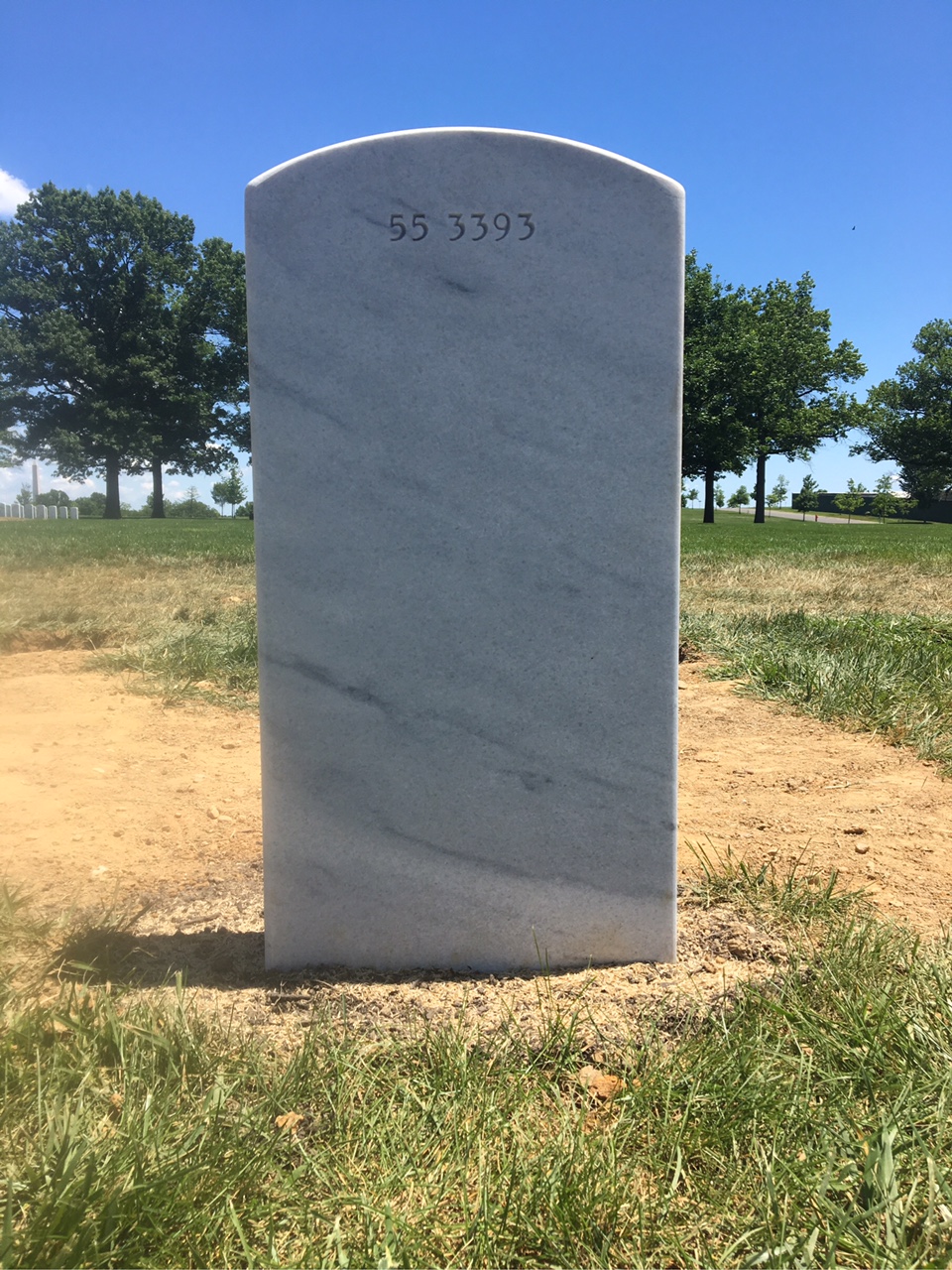 Back of headstone — Barbara Anne Smith