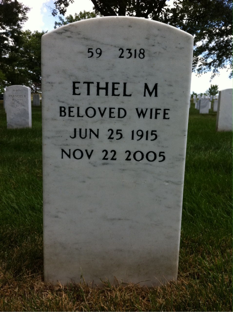 Back of headstone — Alfred Raphael