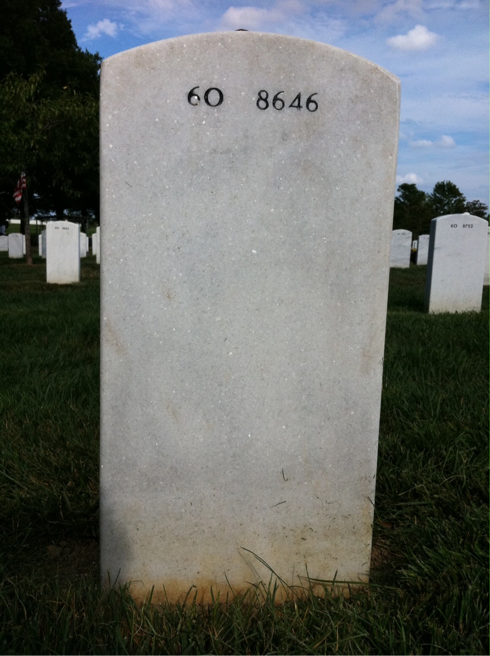 Back of headstone — Charles Heinlein