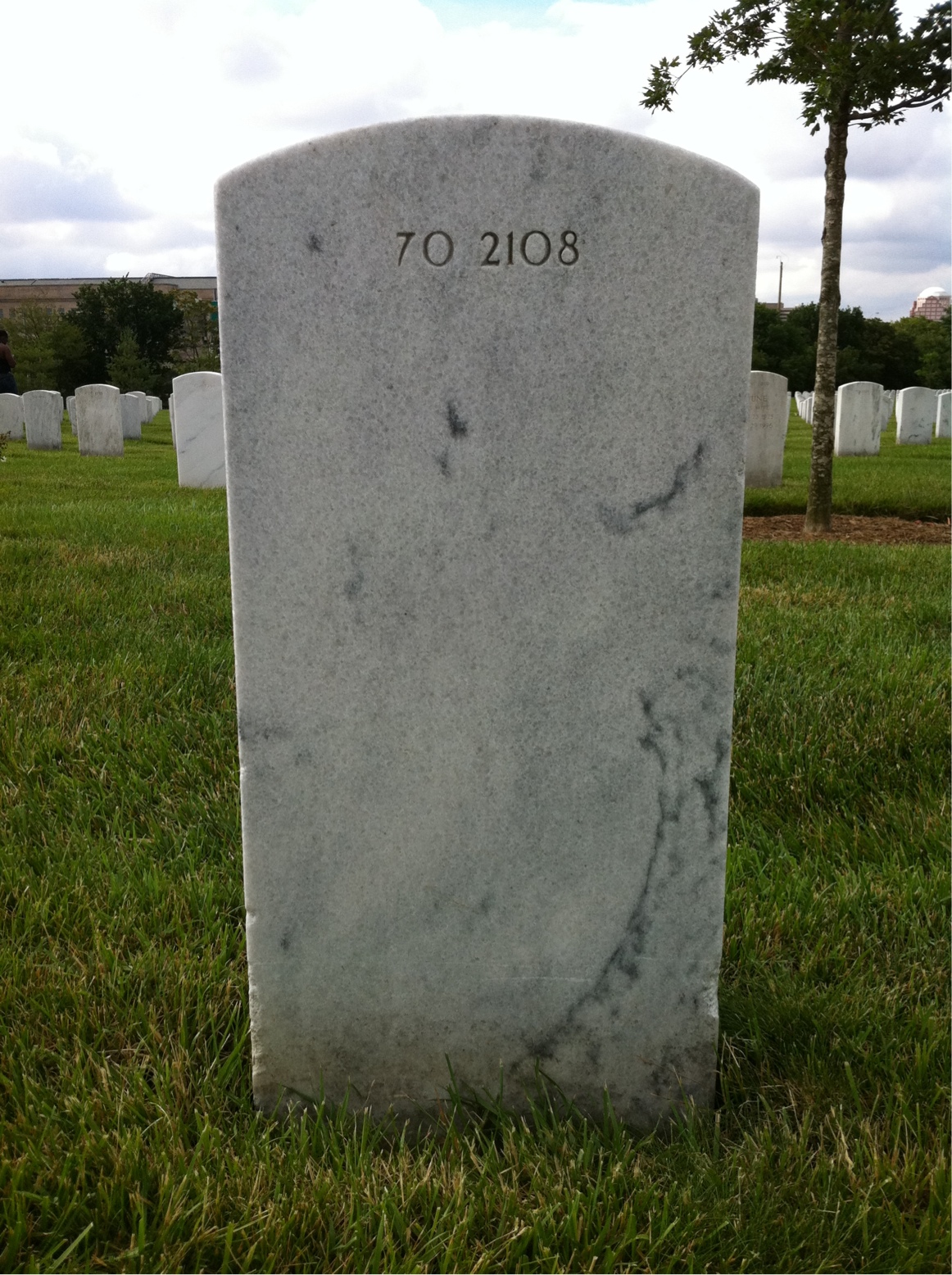 Back of headstone — Charles Allegrone