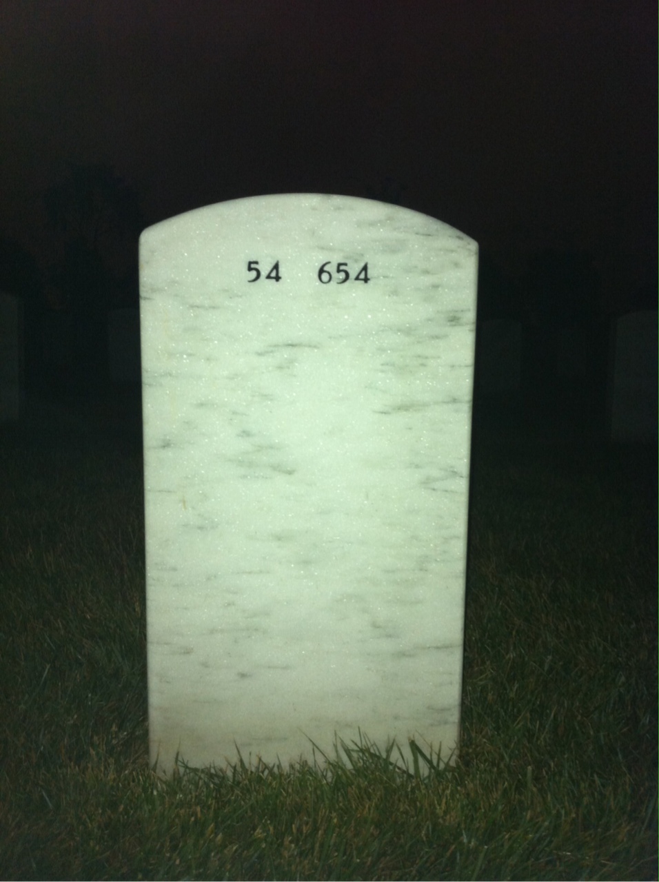 Back of headstone — Robert Sperlish