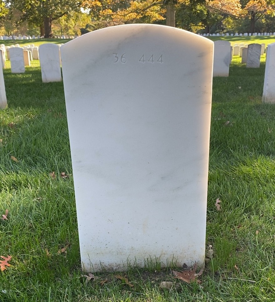 Back of headstone — Michael Anthony Dibble