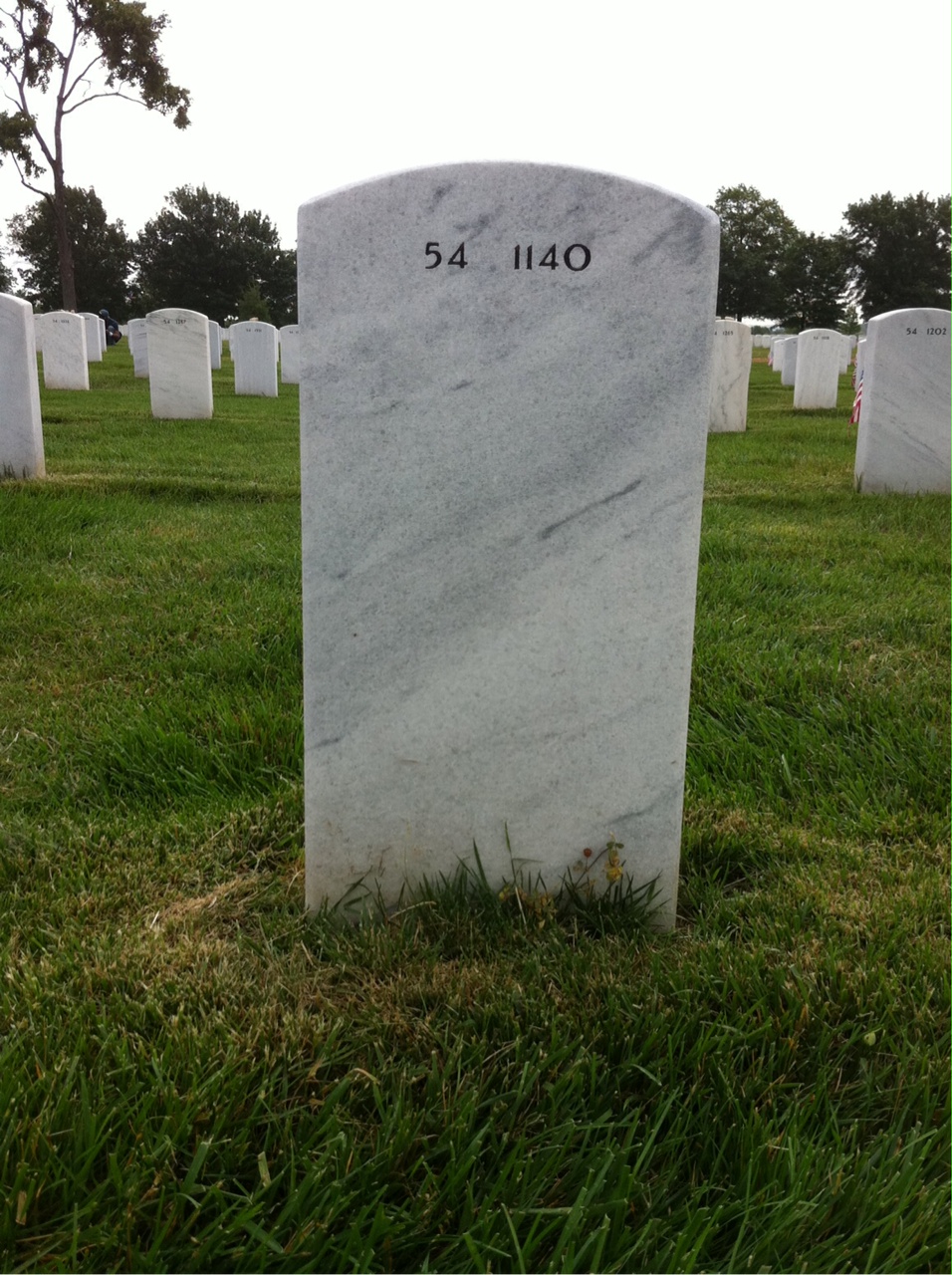 Back of headstone — George Charity
