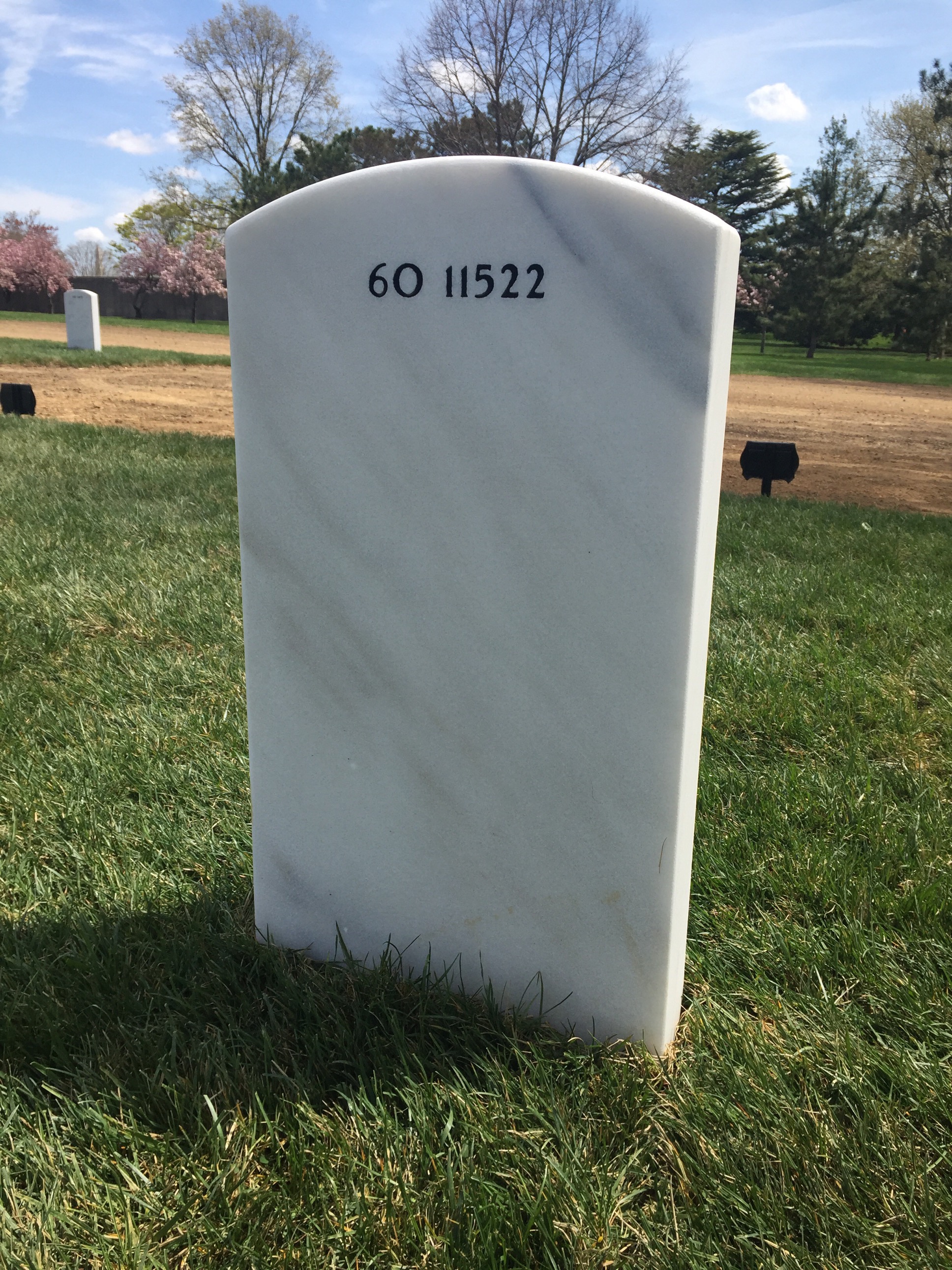 Back of headstone — Tianna Byrne