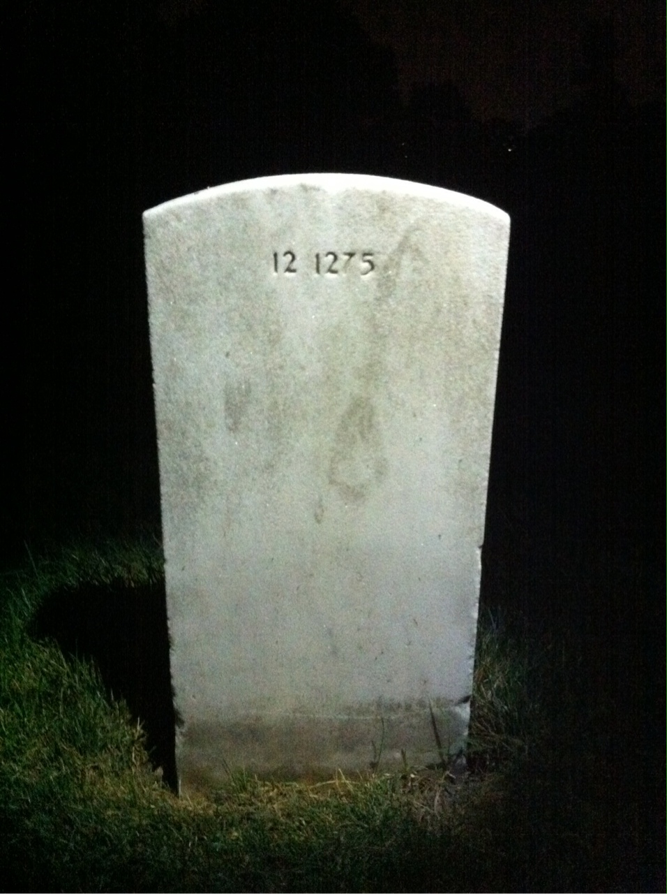 Back of headstone — Maurice Motteram