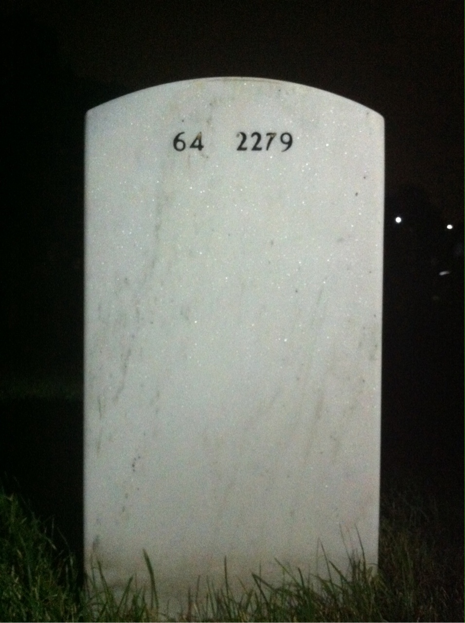 Back of headstone — Timothy Fallon