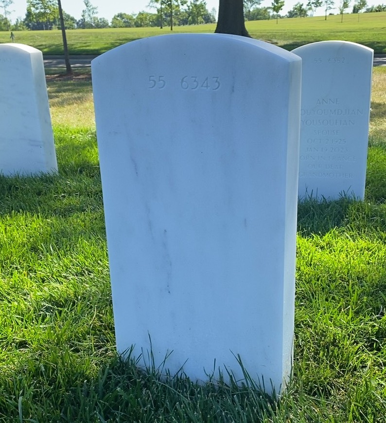 Back of headstone — Richard Boswell