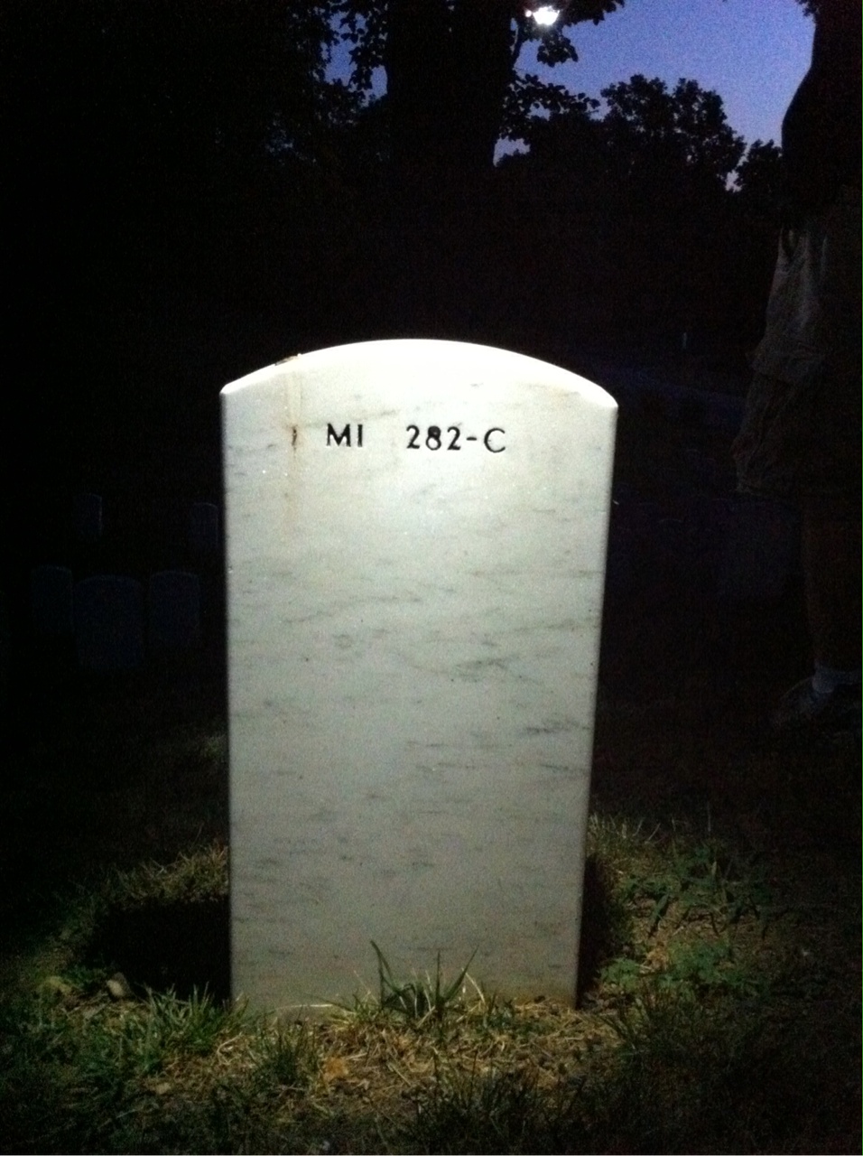 Back of headstone — William Most