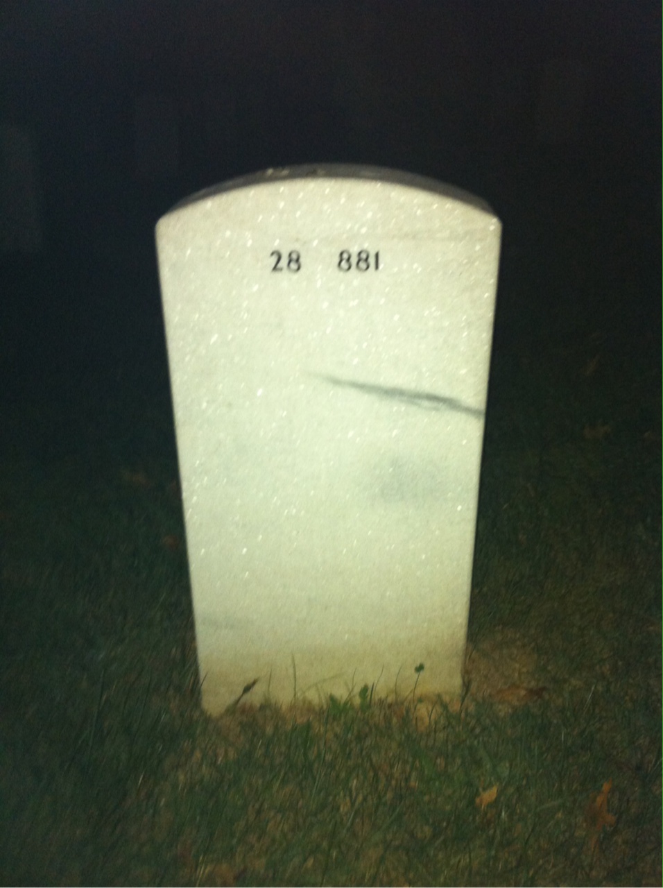 Back of headstone — Lewis Sullivan