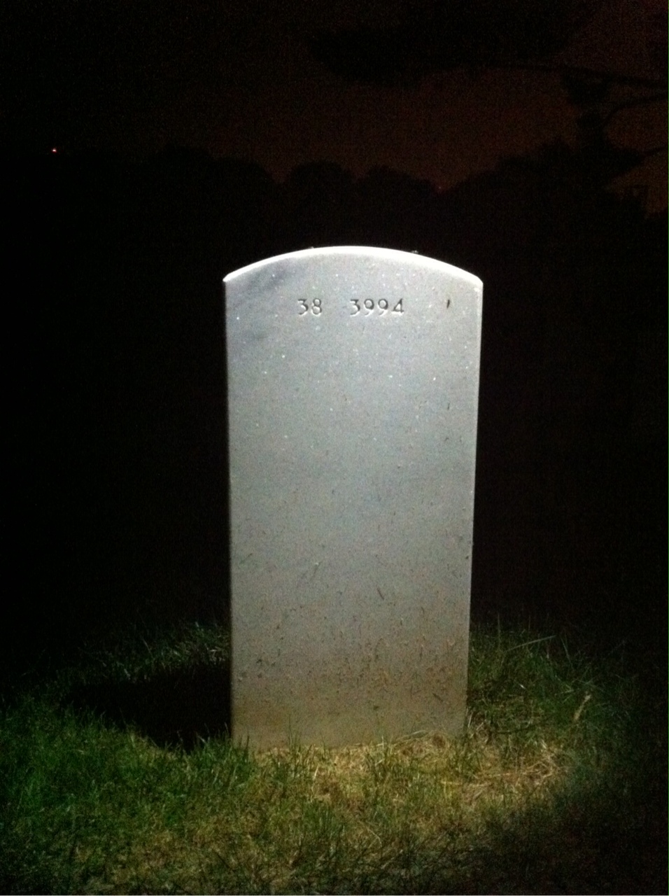 Back of headstone — Richard Conway