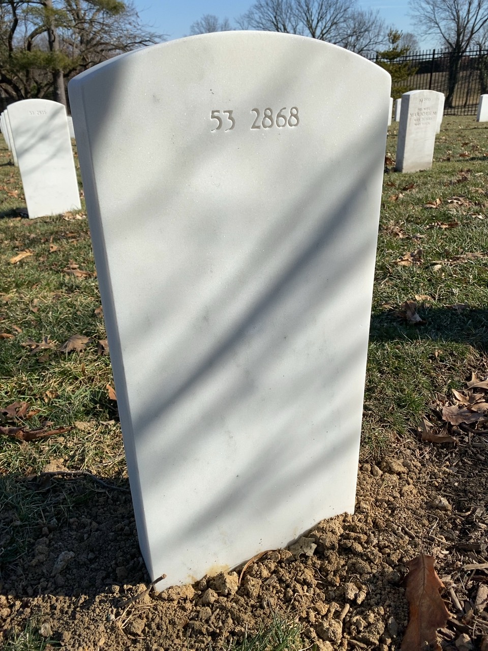 Back of headstone — William George Furnholm