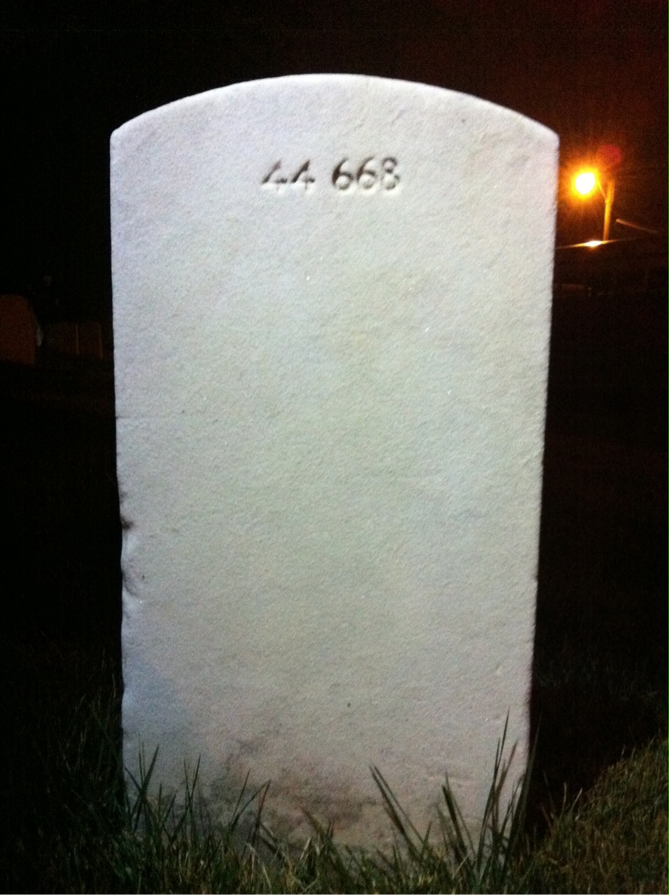 Back of headstone — Edward Johnson