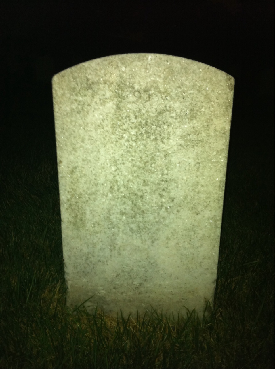 Back of headstone — Anthony Moresco