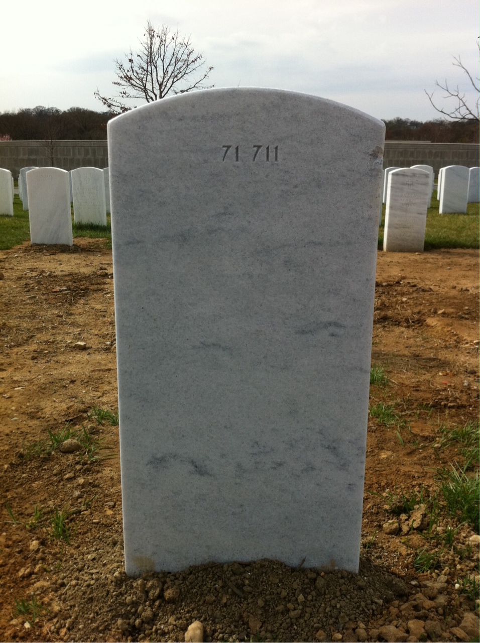 Back of headstone — Jon Mitchell
