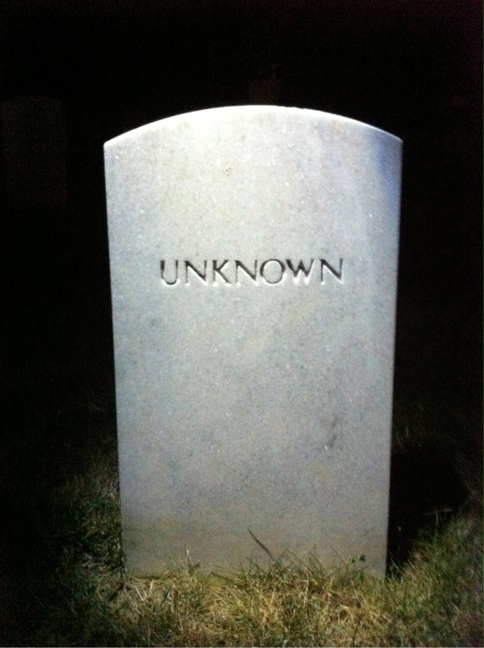 Headstone of Unknown Unknown