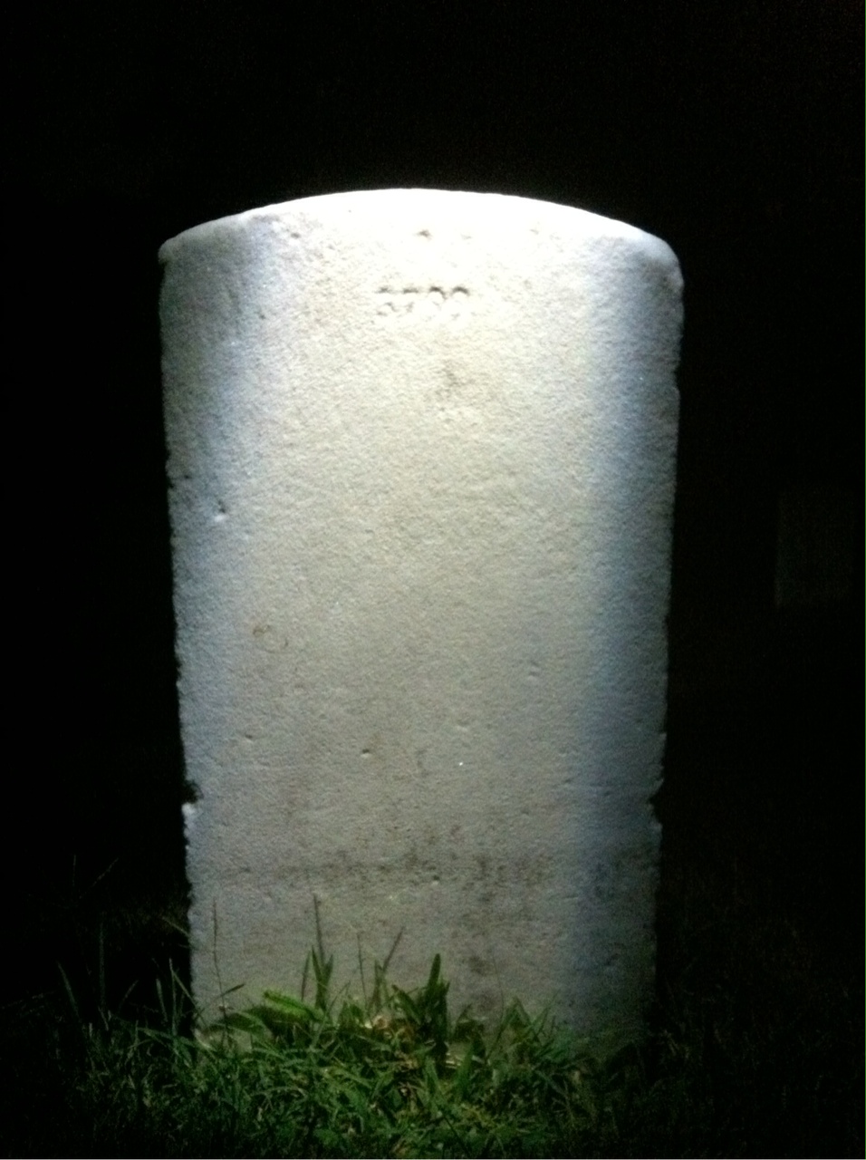 Back of headstone — Lucy Anderson