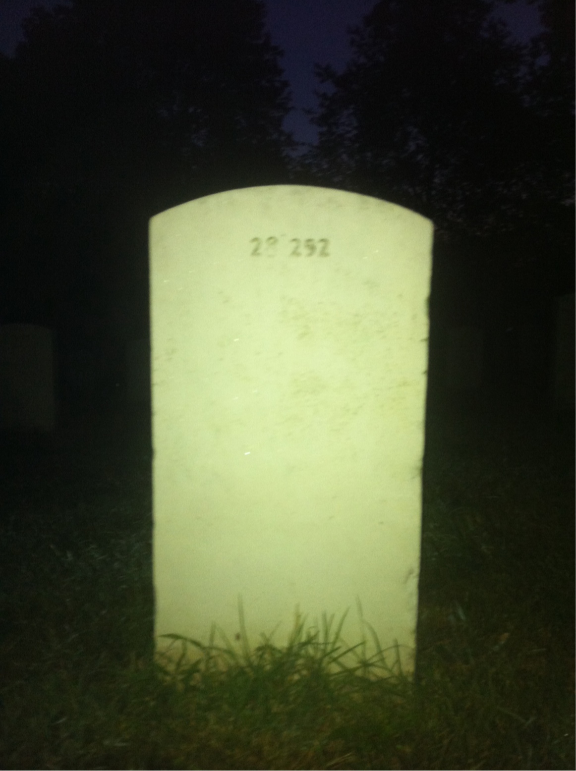 Back of headstone — Catherine Mullins