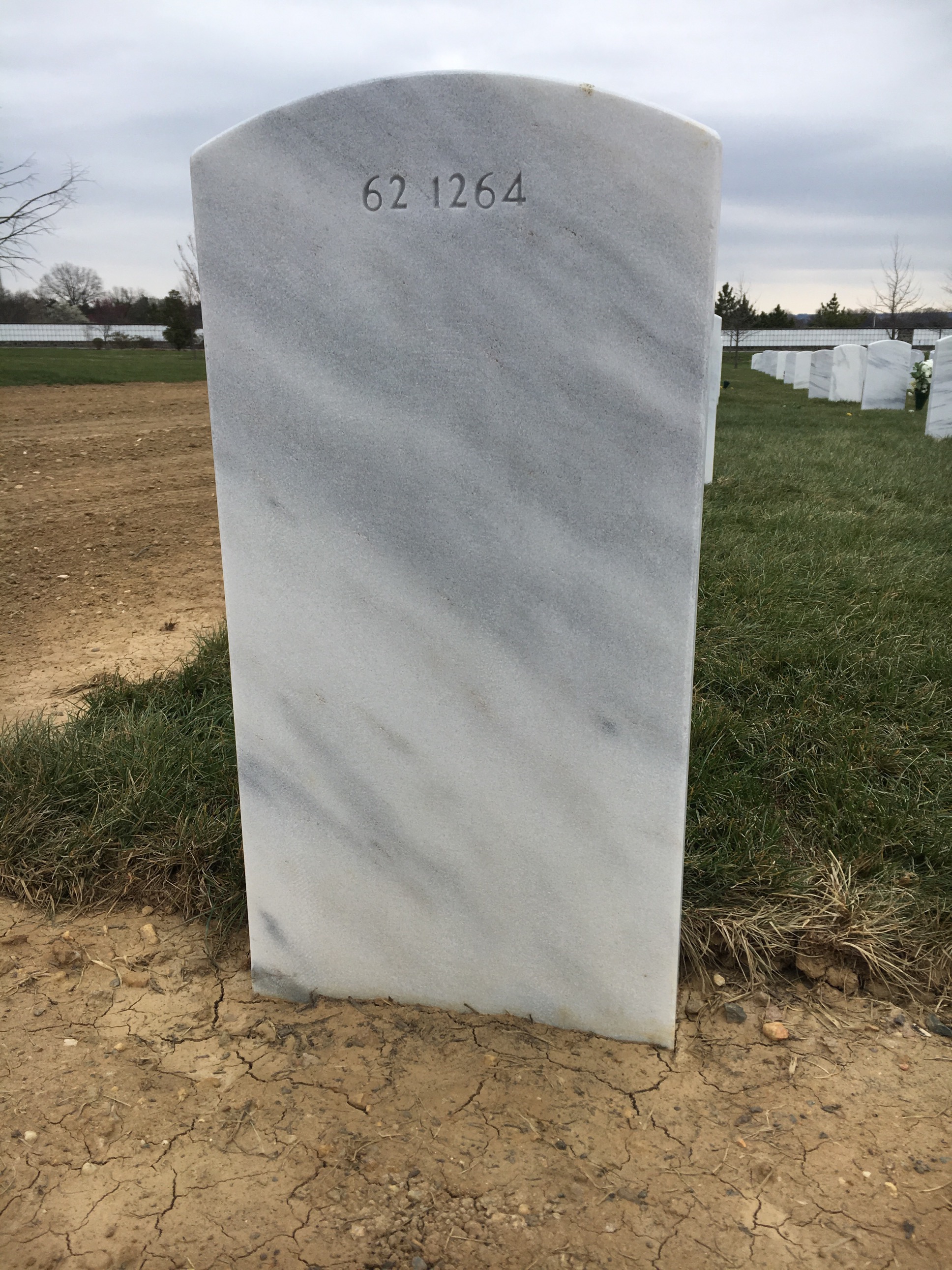 Back of headstone — Wilbert Jones Bullock