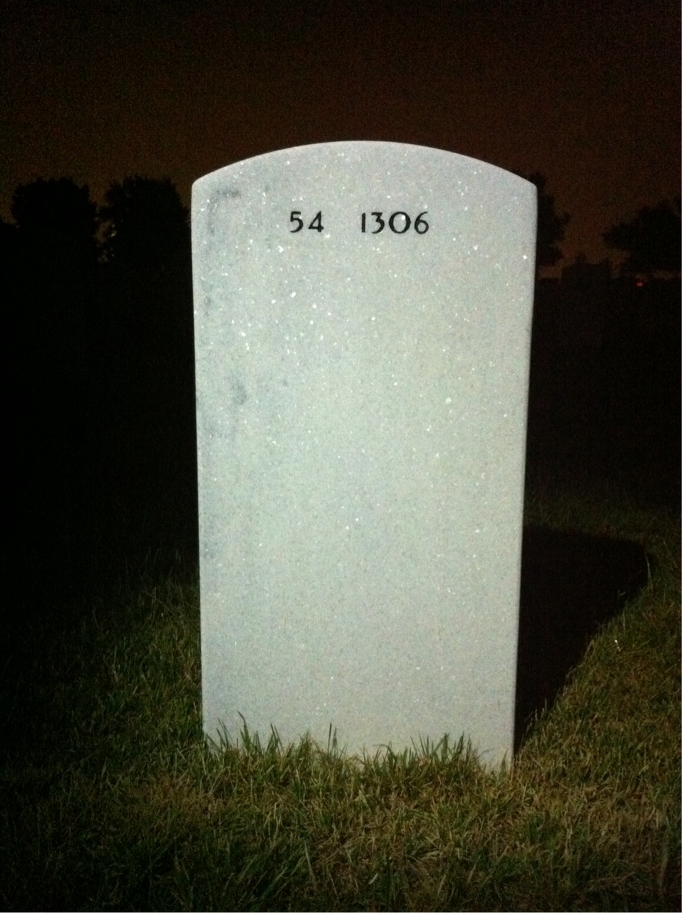 Back of headstone — Anthony Colucci