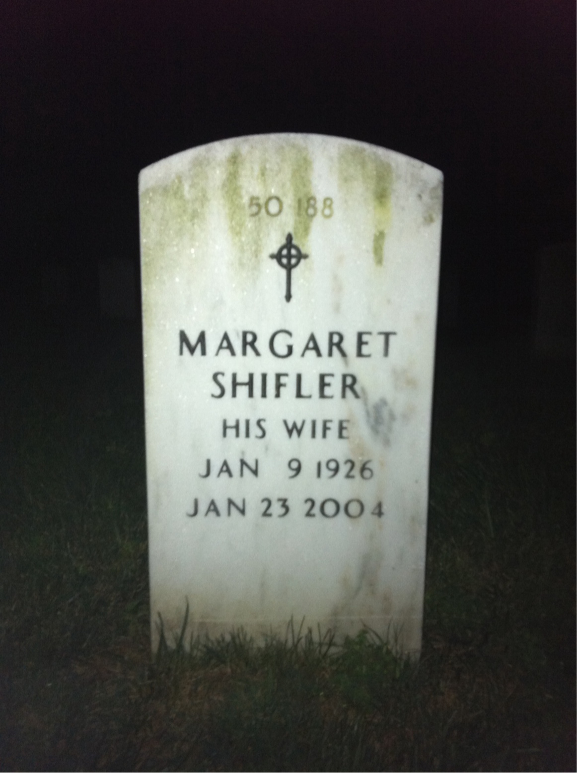 Back of headstone — Winfield Scott