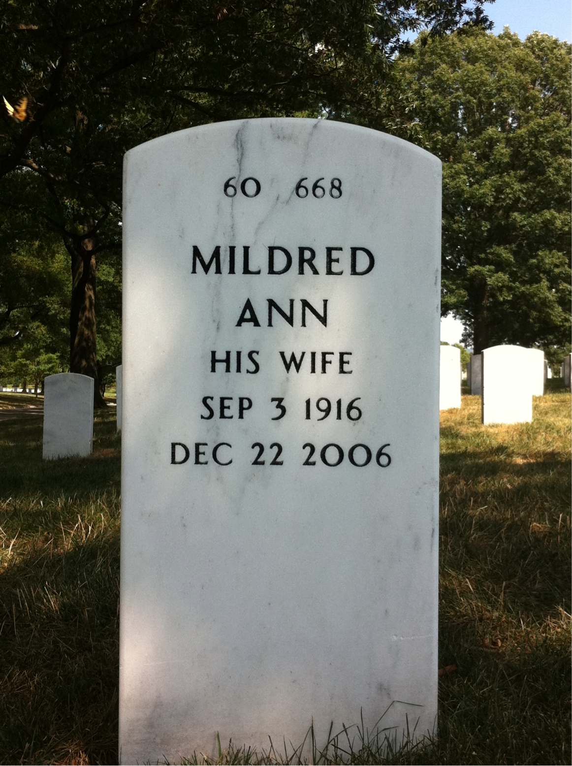 Back of headstone — Jack Rostien