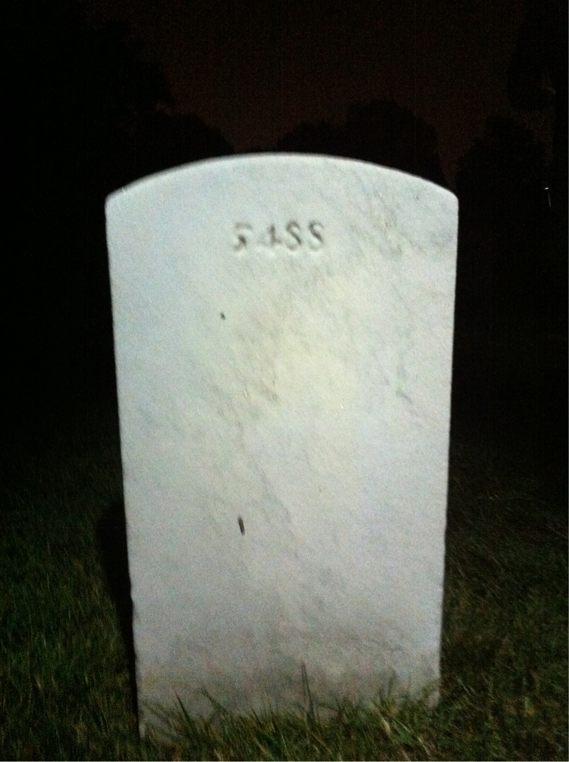 Back of headstone — Harry Mote
