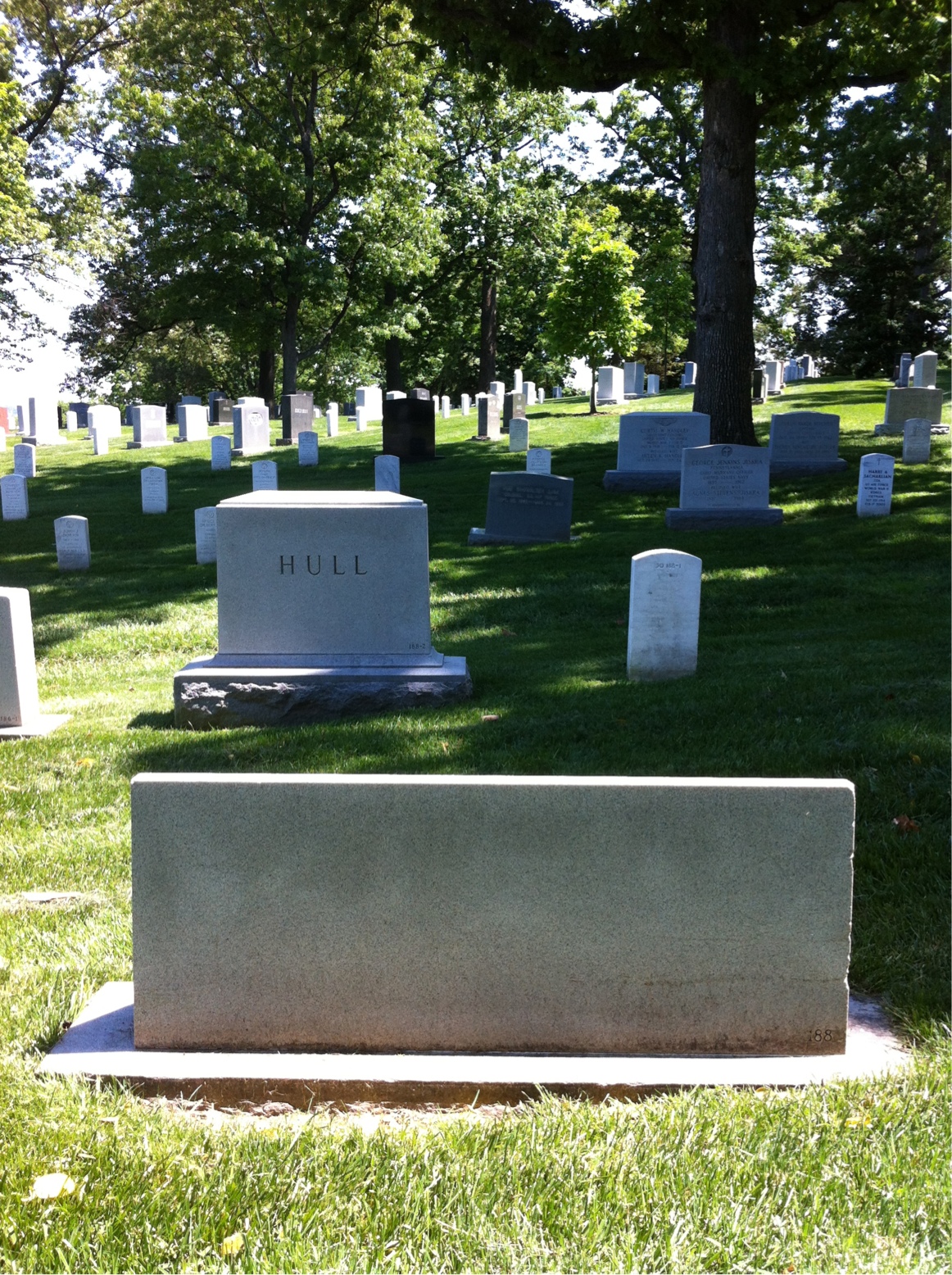 Back of headstone — Claire Moring