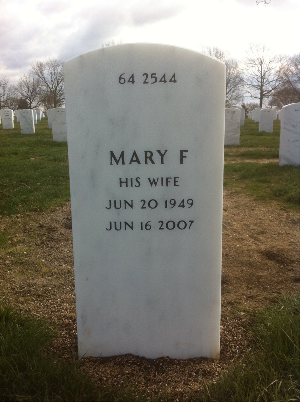 Back of headstone — Edward Helm