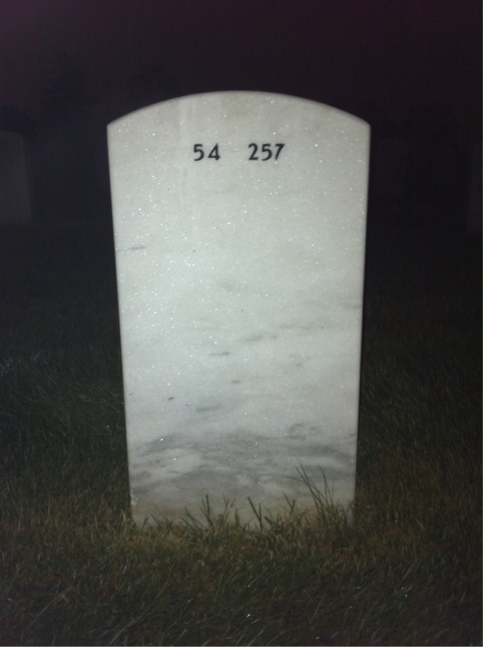 Back of headstone — B Lamb