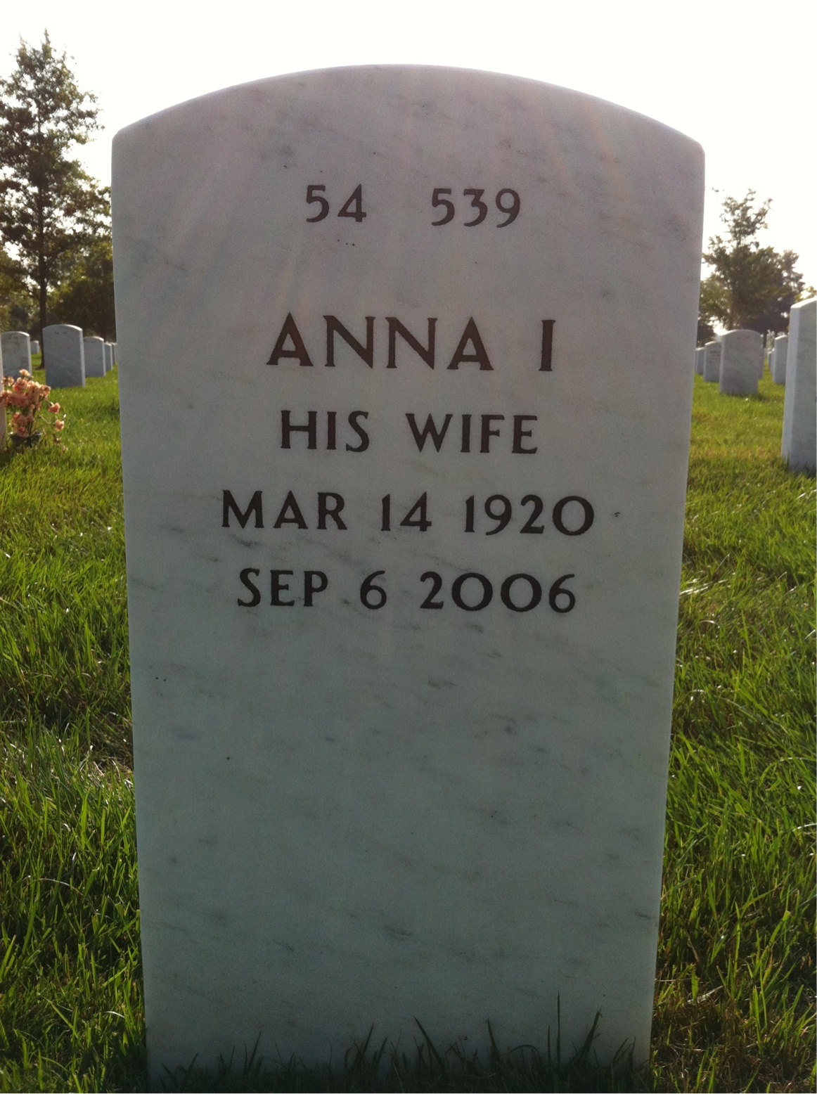 Back of headstone — Robert Juarez