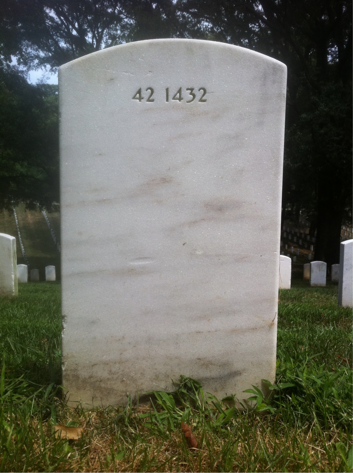 Back of headstone — Paulette Conrad