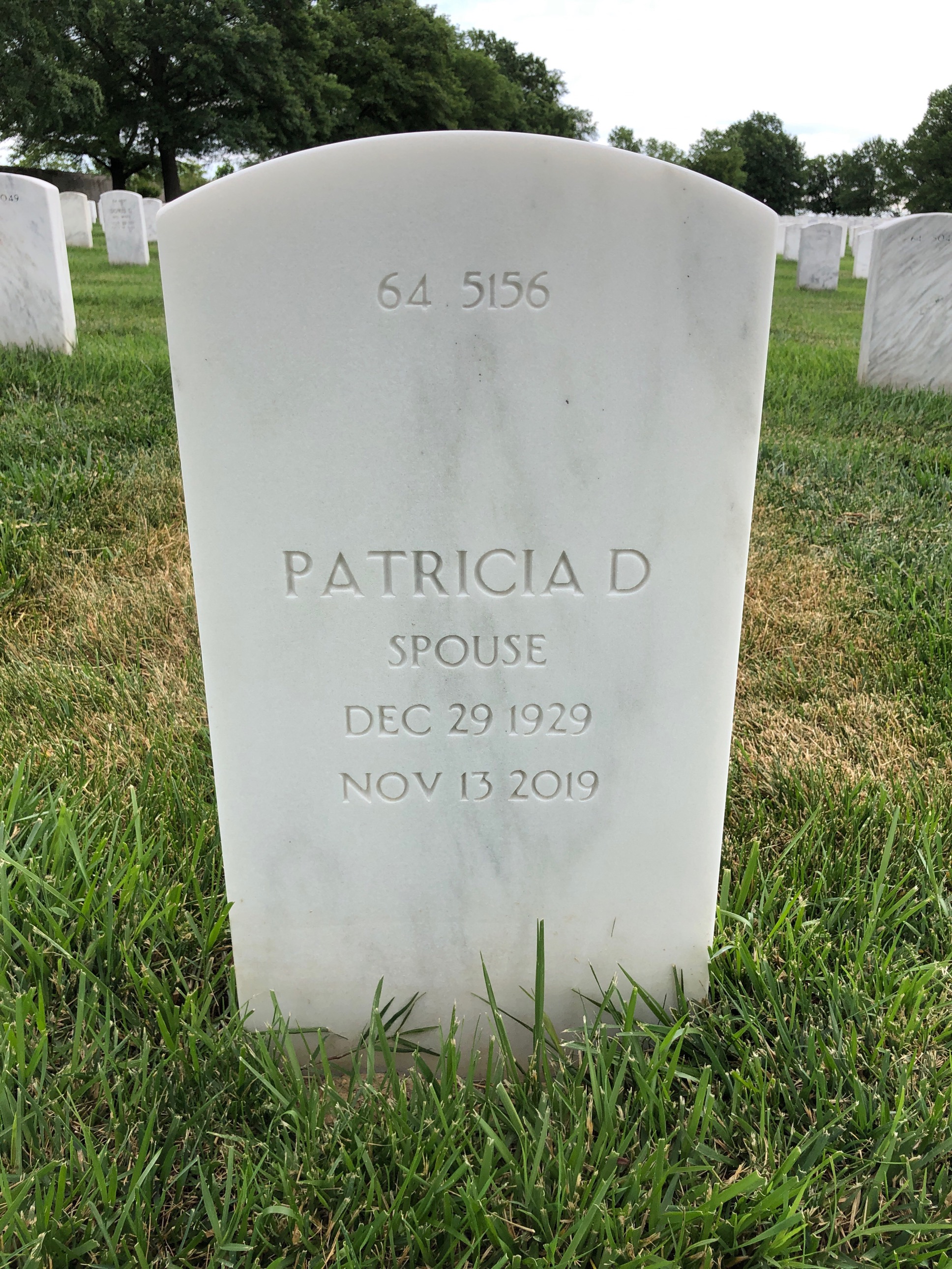 Back of headstone — Vincent Murphy