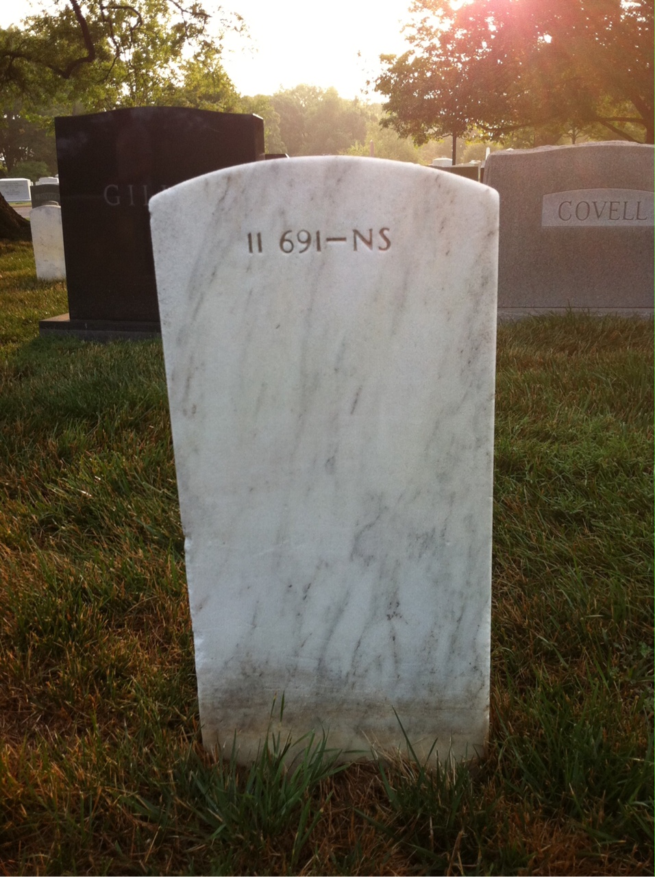 Back of headstone — Mary Murray
