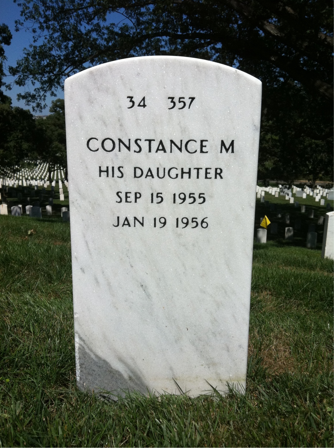 Back of headstone — Jack Cokely