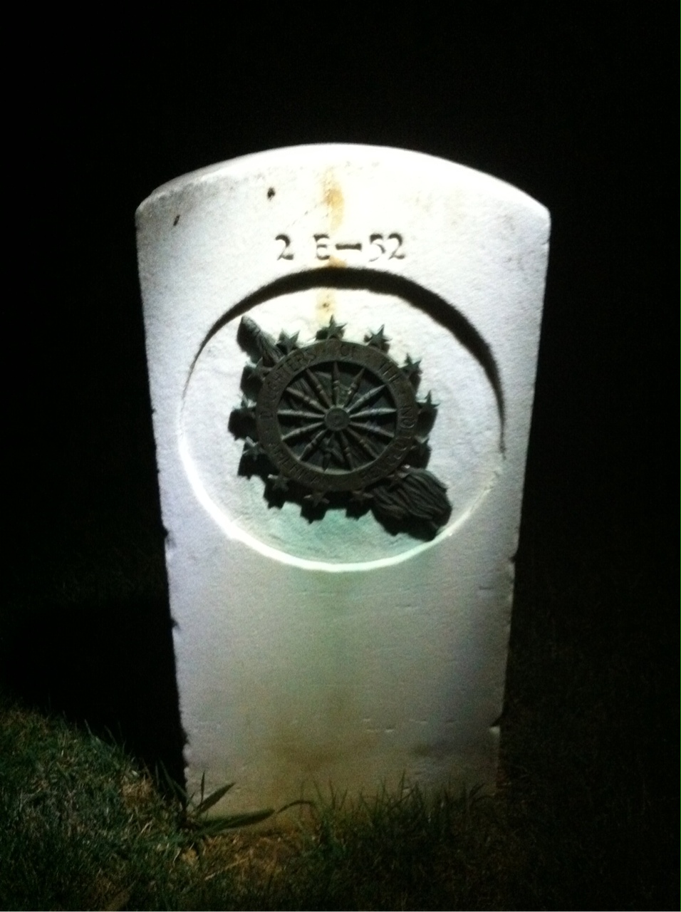 Back of headstone — Vivian Atkinson
