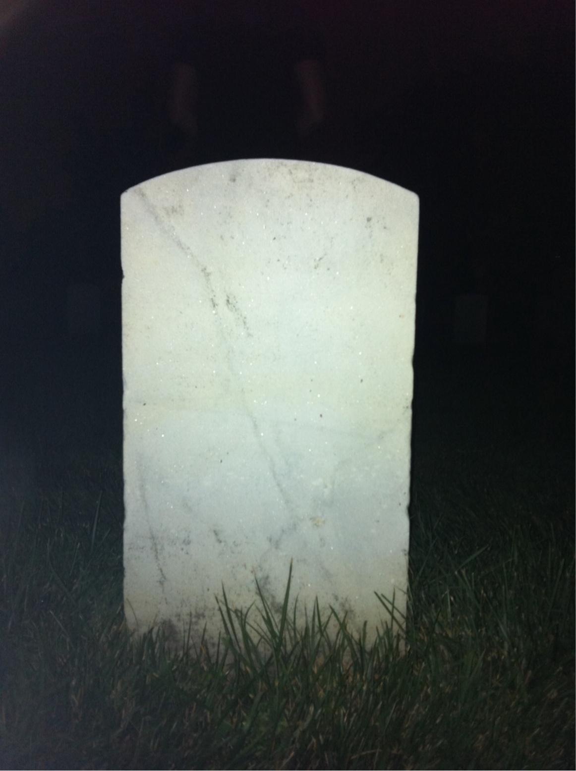Back of headstone — Edward Moran