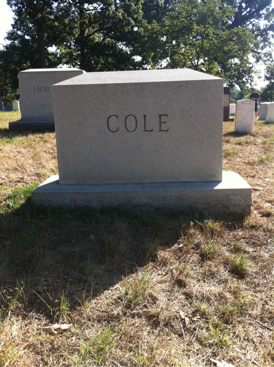 Headstone of James J Cole