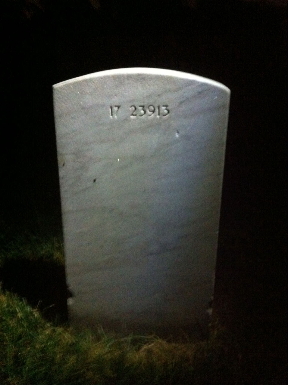Back of headstone — Elisabeth Cox