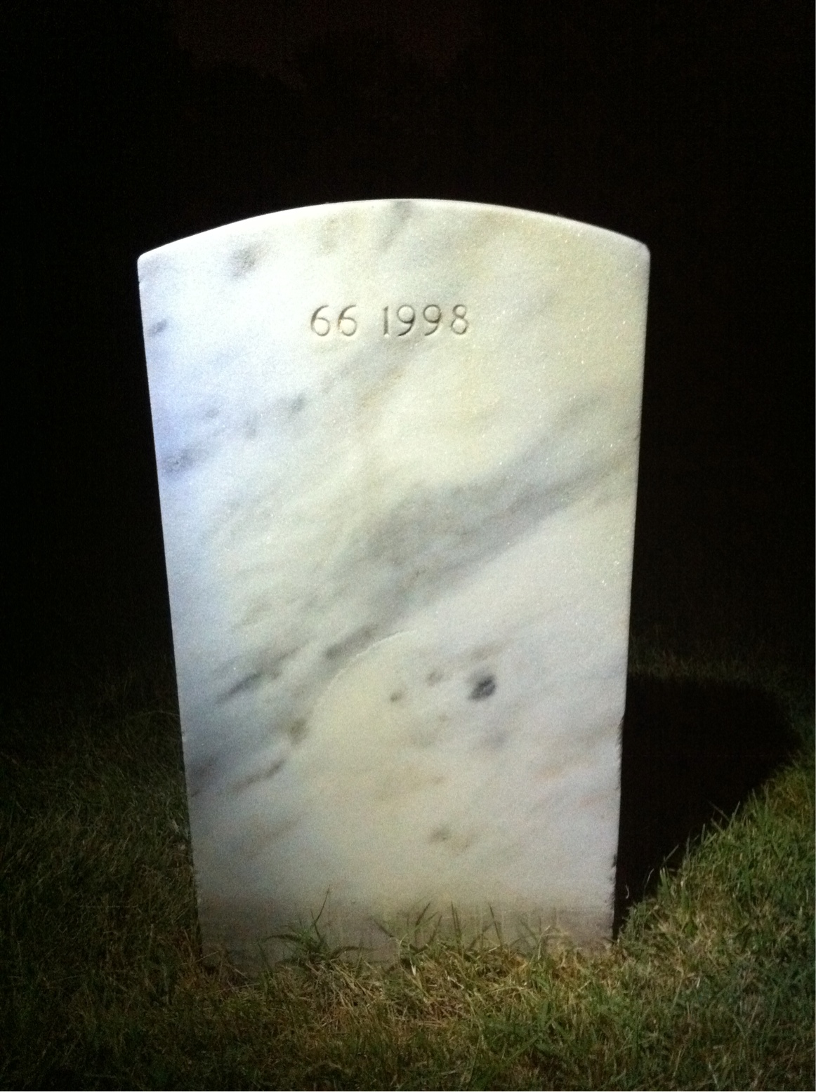 Back of headstone — Henry Murphy