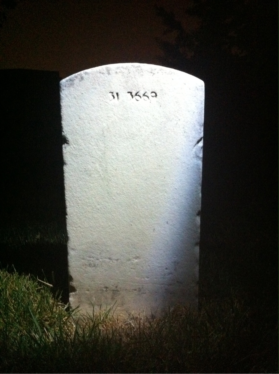 Back of headstone — James Conroy