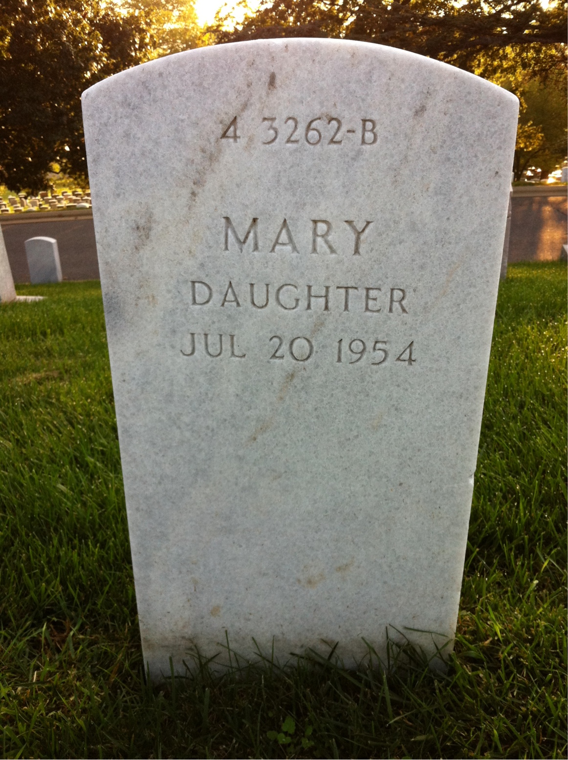 Back of headstone — Cyril Molineaux