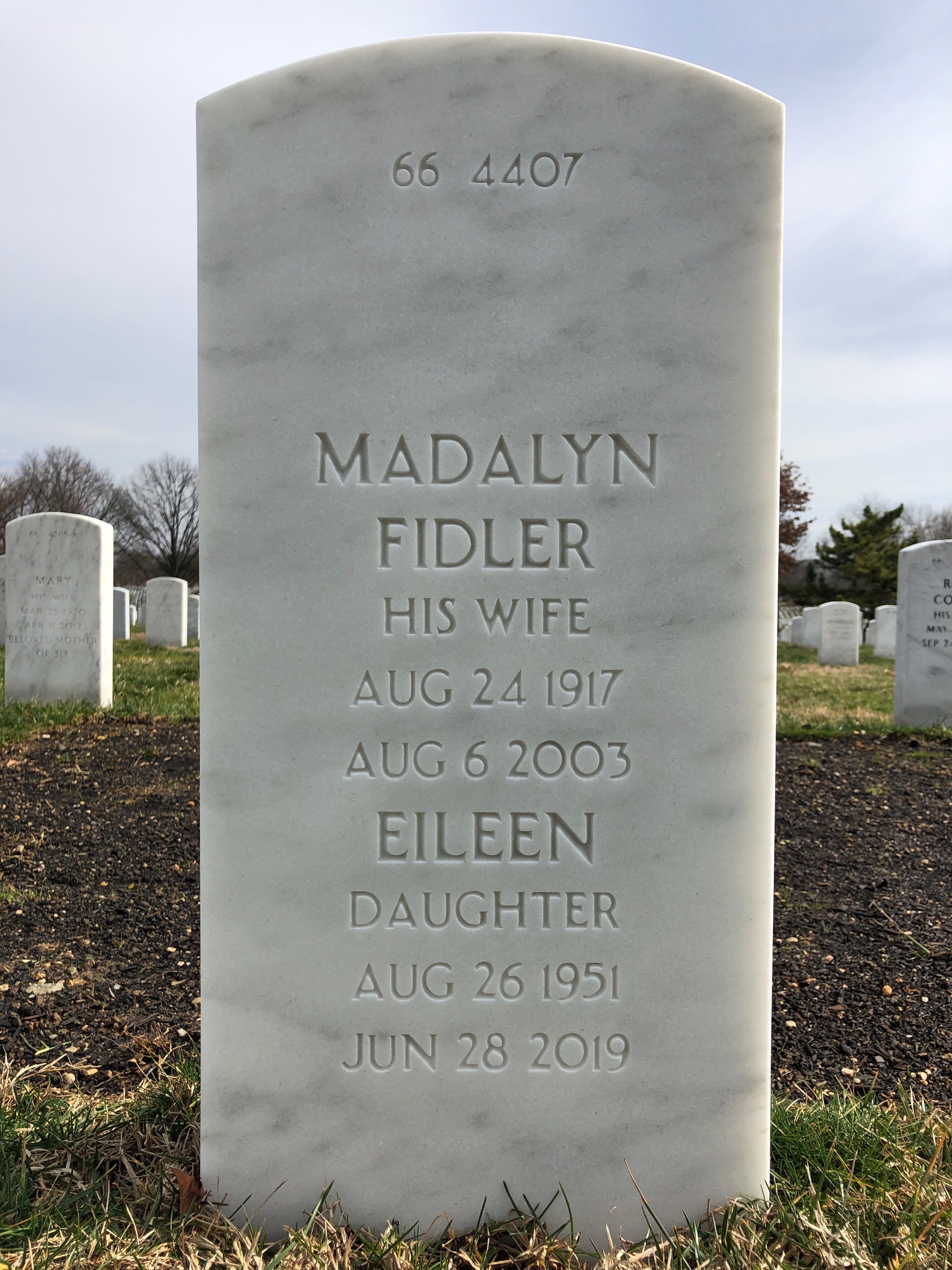 Back of headstone — Charles Tillson