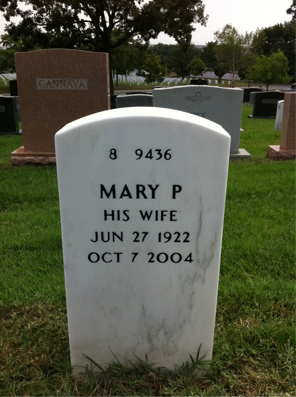 Back of headstone — Paul Odonovich