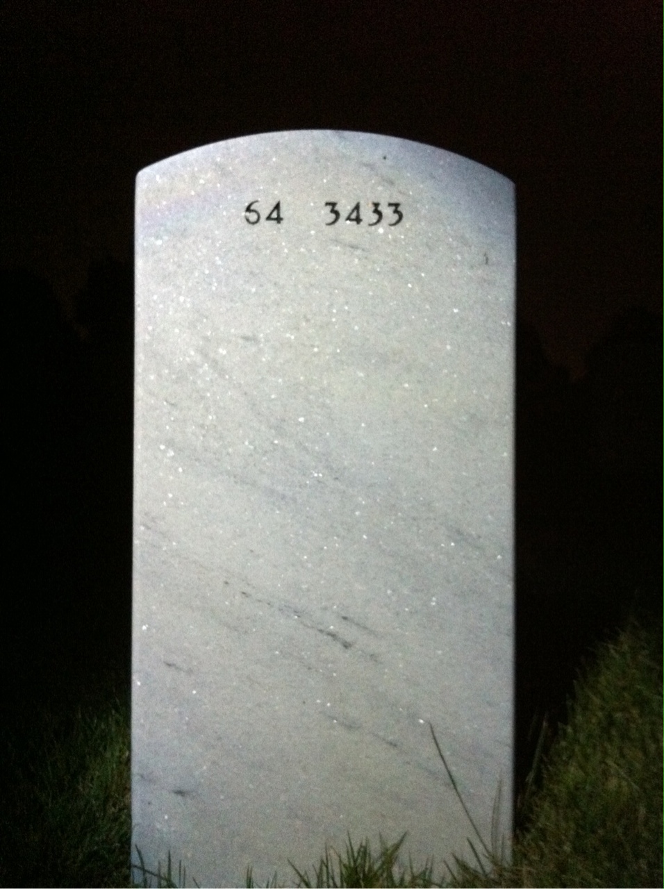 Back of headstone — Norbert Schouviller
