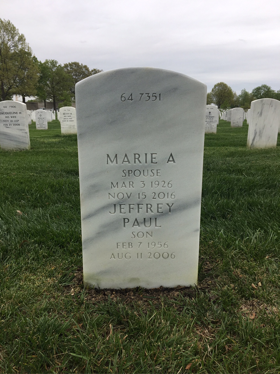 Back of headstone — Edwin Koster