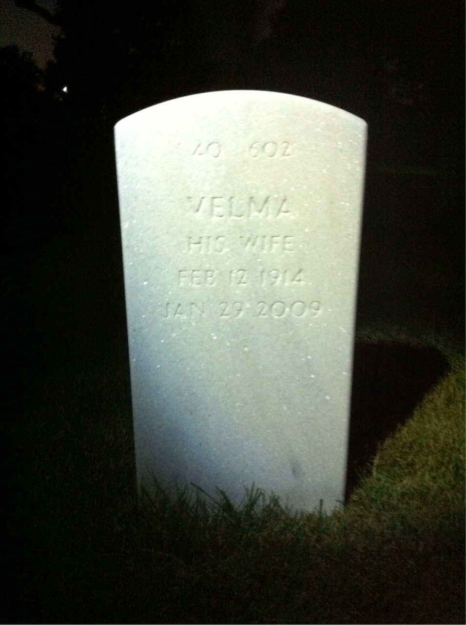 Back of headstone — John Koleszar
